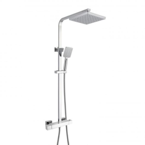 Image of RAK Cool Touch Thermostatic Shower Column with Fixed Head & Shower Kit