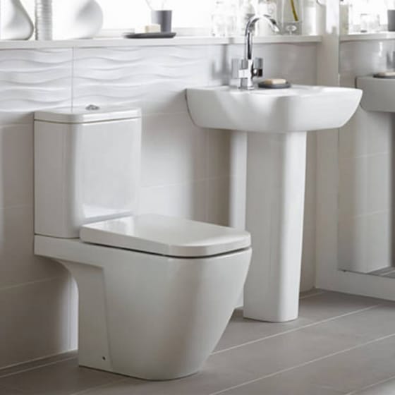 Image of Essential Fuchsia Close Coupled Toilet