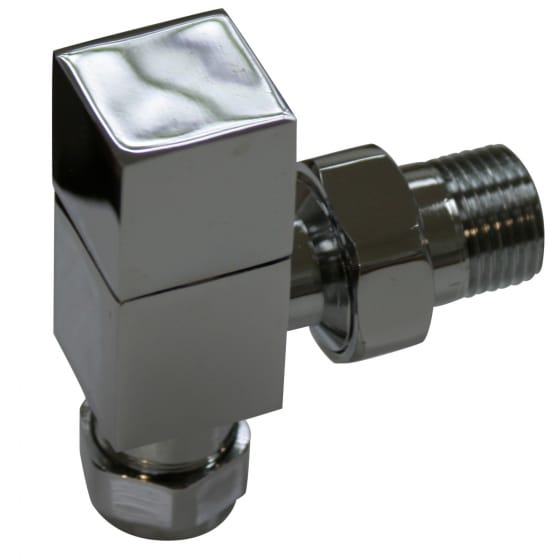 Image of Essential Square Angled Radiator Valve