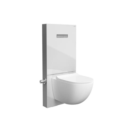 Image of Vitra Vitrus Glass Concealed Cistern for Wall Hung Toilet