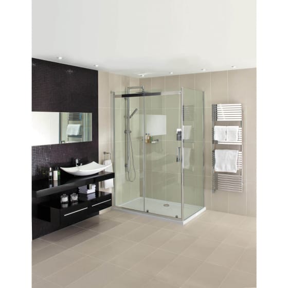 Image of Aqata Spectra SP310 Sliding Shower Door with Side Panel