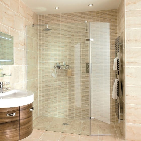 Image of Aqata Spectra Hinged Walk-In Shower Wall