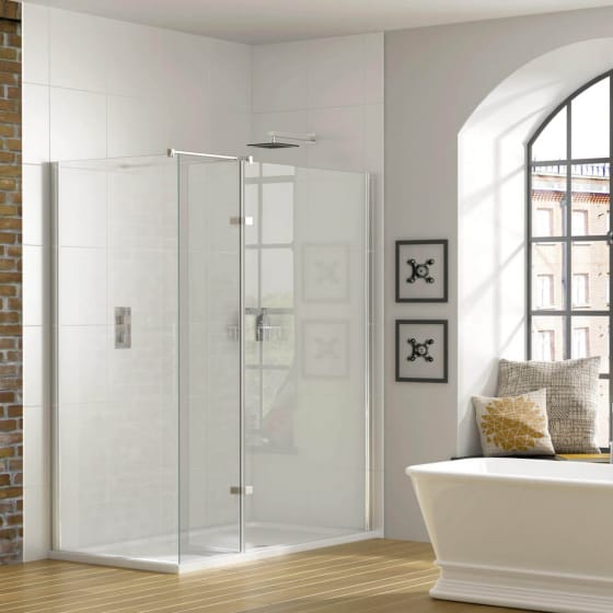 Image of Aqata Spectra Hinged Walk-In Shower Wall