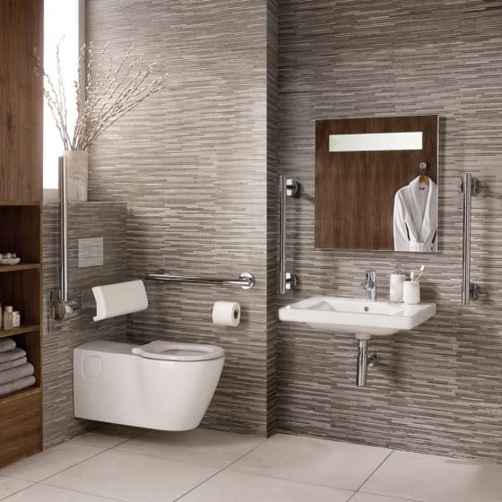 Image of Ideal Standard Concept Freedom Ensuite Bathroom Pack with 600mm Basin & Extended Wall Hung Toilet