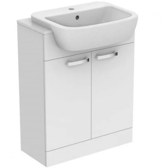 Image of Ideal Standard Tempo Semi Countertop Unit with Basin & Worktop