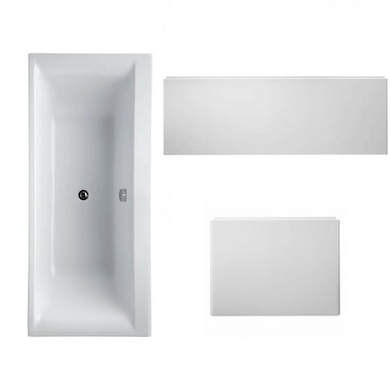Image of Ideal Standard Concept Double Ended Rectangular Idealform Bath