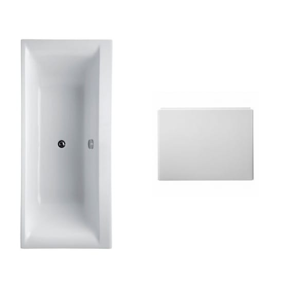 Image of Ideal Standard Concept Double Ended Rectangular Idealform Bath