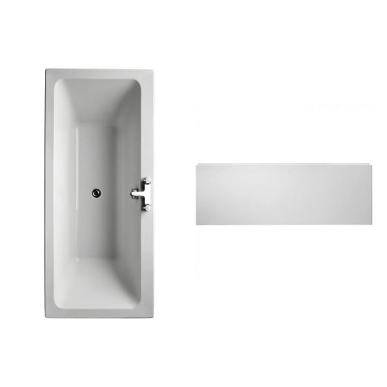 Image of Ideal Standard Tempo Cube Idealform Plus Double Ended Bath