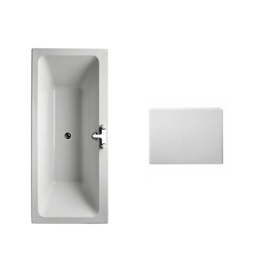 Image of Ideal Standard Tempo Cube Idealform Plus Double Ended Bath