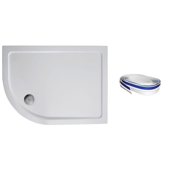 Image of Ideal Standard Simplicity Low Profile Offset Quadrant Tray