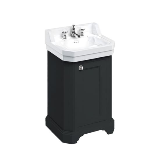Image of Burlington Edwardian Freestanding 560mm Cloakroom Vanity Unit with Basin