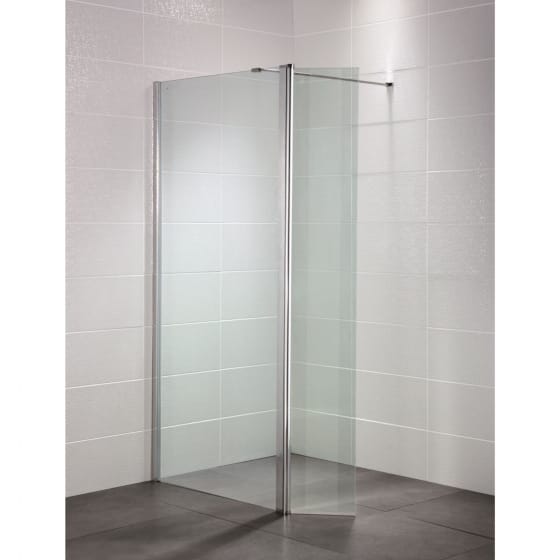 Image of Aquadart Wetroom 8 Clear & Chrome With Profile Pack