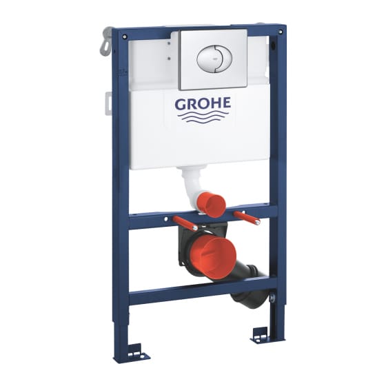 Image of Grohe Rapid SL Wall Hung Toilet Frame Pack With Flush Plate