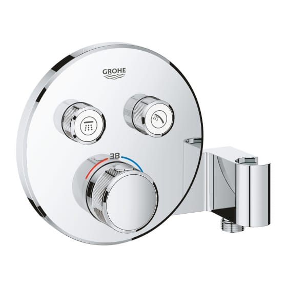 Image of Grohe Grohtherm Thermostatic Shower Valve With Handset Holster