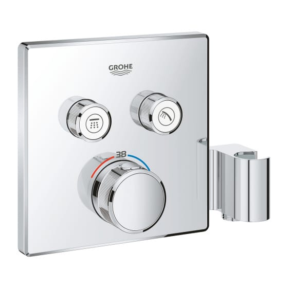 Image of Grohe Grohtherm Thermostatic Shower Valve With Handset Holster