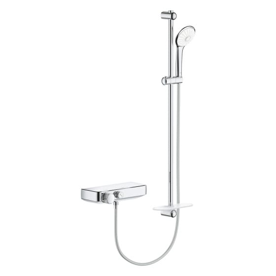 Image of Grohe Grohtherm SmartControl Exposed Thermostatic Valve & Shower Rail Kit