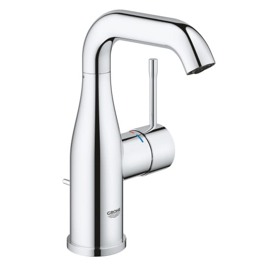 Image of Grohe Essence Mono Basin Mixer Tap With U-Spout