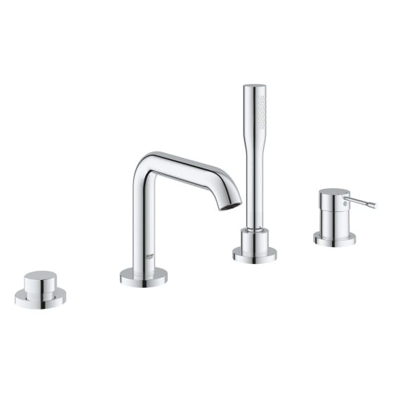 Image of Grohe Essence 4-Hole Bath Mixer Tap Set