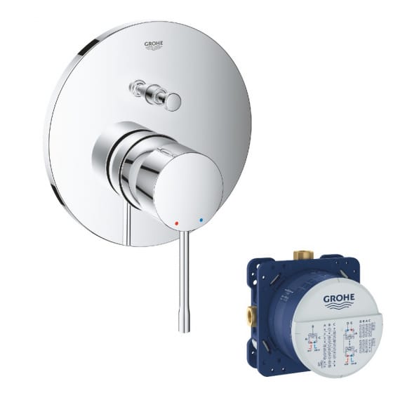 Image of Grohe Essence Concealed Single Lever Shower Mixer Plate