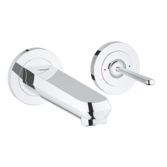 Image of Grohe Eurodisc Joy Wall Mounted 2-Hole Basin Mixer Tap