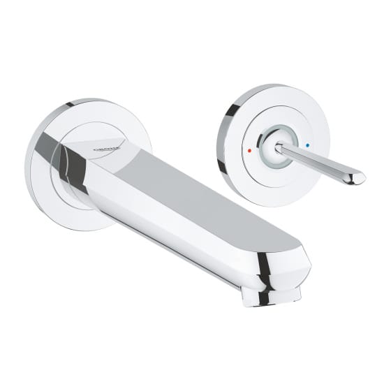 Image of Grohe Eurodisc Joy Wall Mounted 2-Hole Basin Mixer Tap