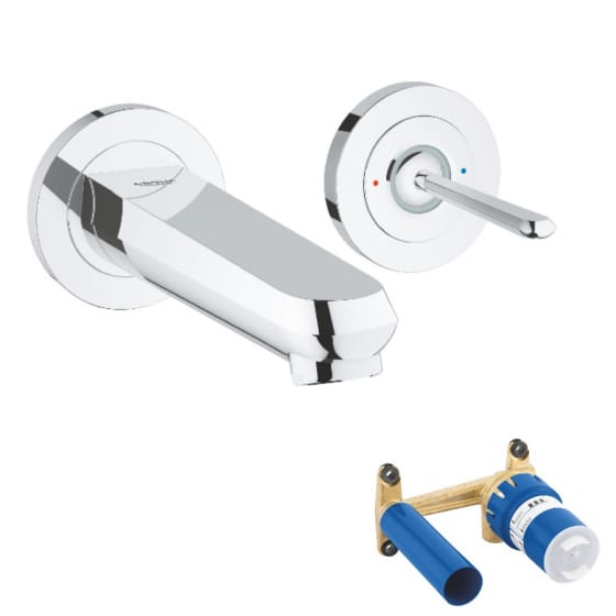 Image of Grohe Eurodisc Joy Wall Mounted 2-Hole Basin Mixer Tap