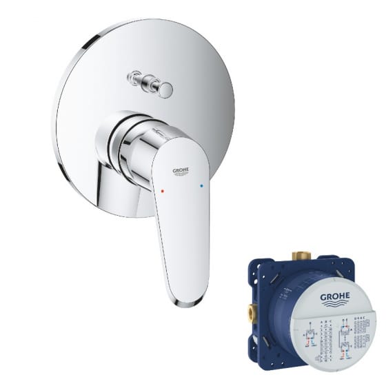 Image of Grohe Eurodisc Cosmopolitan Concealed Single Lever Shower Mixer Plate