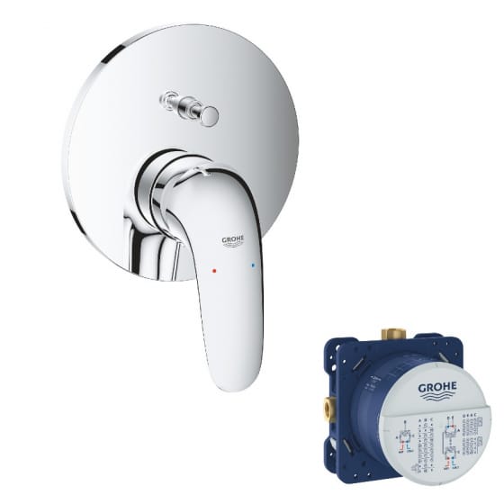 Image of Grohe Eurostyle Concealed Single Lever Shower Mixer Plate