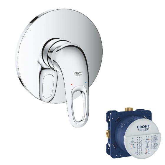 Image of Grohe Eurostyle Concealed Single Lever Shower Mixer Plate