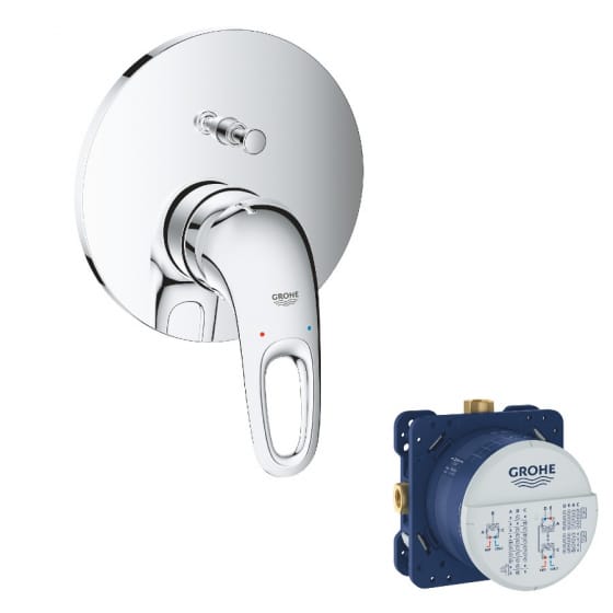 Image of Grohe Eurostyle Concealed Single Lever Shower Mixer Plate