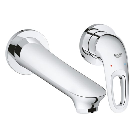 Image of Grohe Eurostyle Wall Mounted 2-Hole Basin Mixer Tap