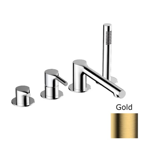 Image of RAK Sorrento 4 Hole Bath Filler Tap