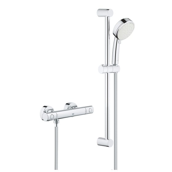 Image of Grohe Grohtherm 800 Cosmopolitan Exposed Thermostatic Shower Mixer Valve