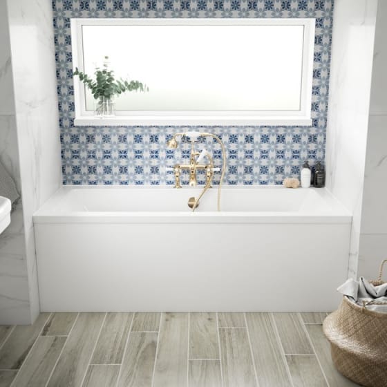 Image of BC Designs Durham Solidblue Double Ended Bath