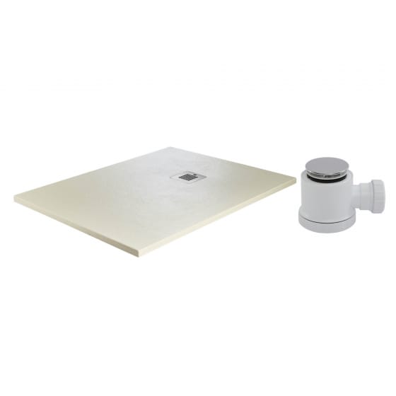 Image of Just Trays Natural Rectangular Shower Tray