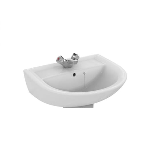 Image of Armitage Shanks Sandringham 21 Pedestal Basin with Chainstay Hole