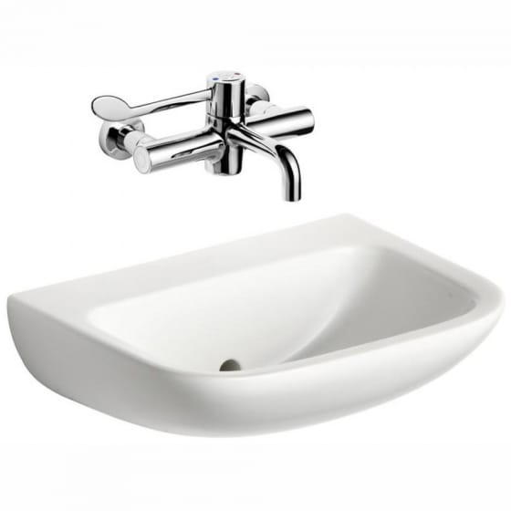 Image of Armitage Shanks Contour 21 Basin with Back Outlet