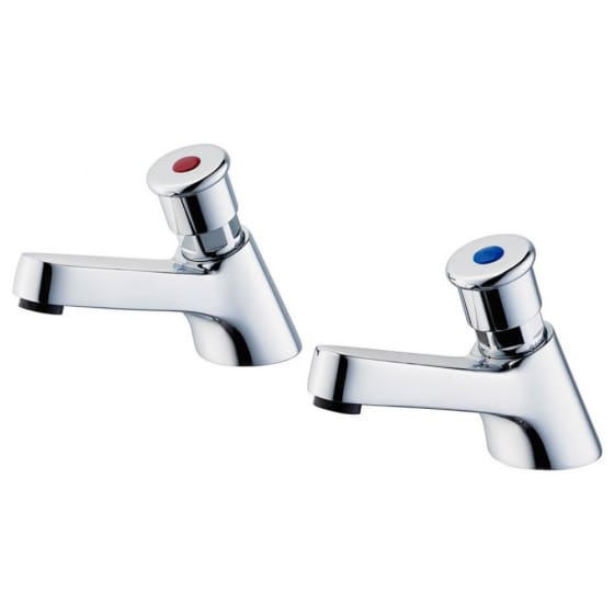 Image of Armitage Shanks Sandringham 21 Self-Closing Pillar Taps