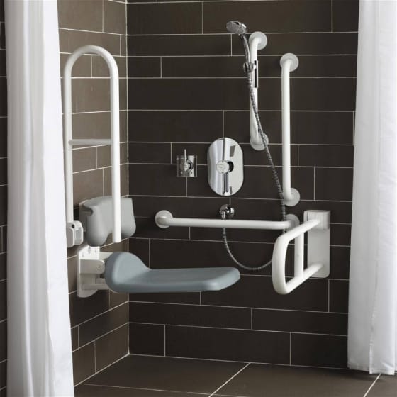 Image of Armitage Shanks Contour 21 Doc M Shower Pack with Rails