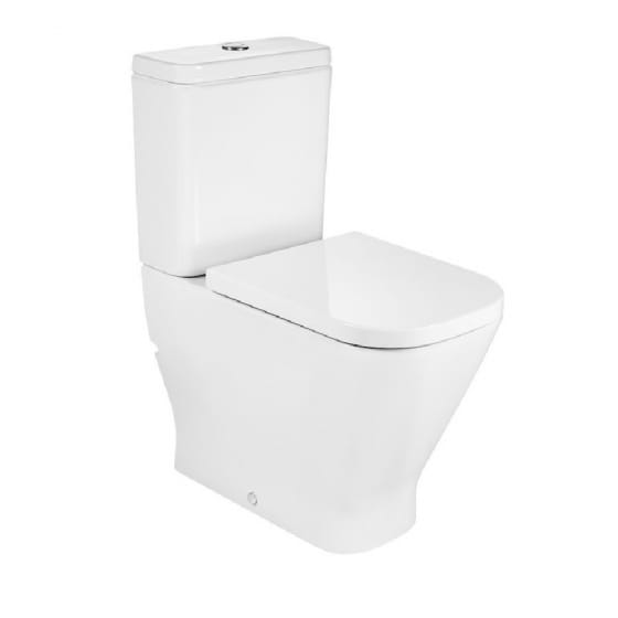 Image of Roca The Gap Square Box Rim Close Coupled Toilet