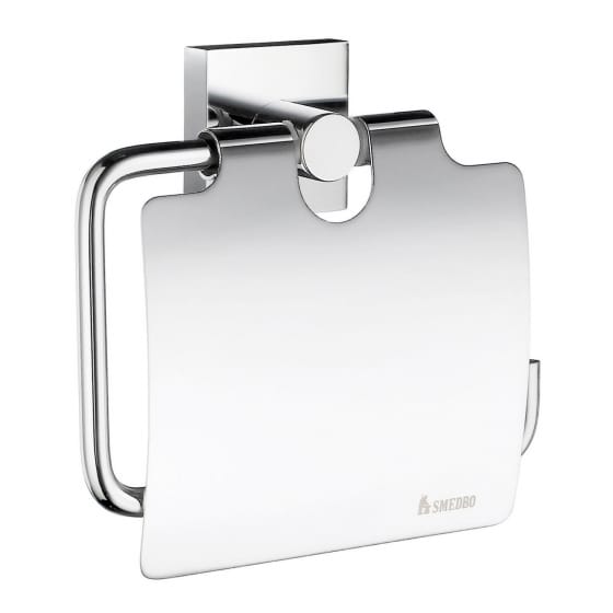 Image of Smedbo House Toilet Roll Holder with Cover