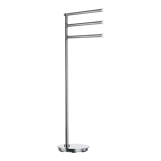 Image of Smedbo Outline Lite Triple Swing Arm Towel Rail