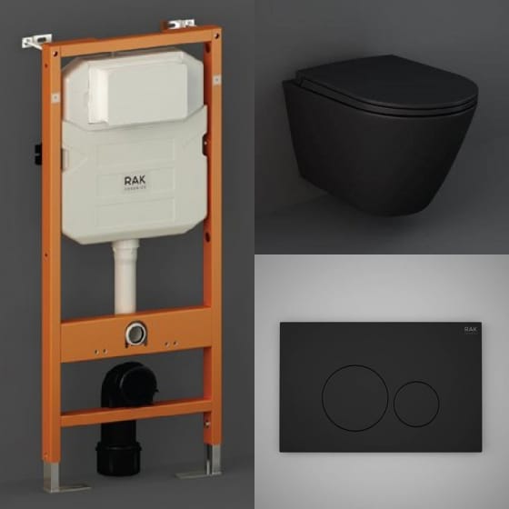 Image of RAK Feeling Rimless Wall Hung Toilet Set