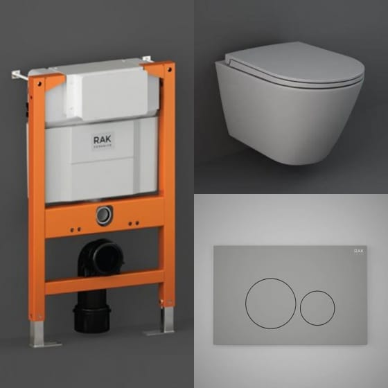 Image of RAK Feeling Rimless Wall Hung Toilet Set