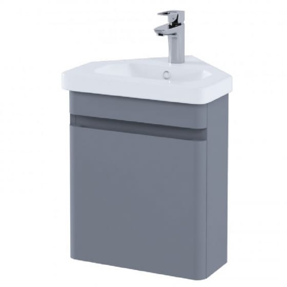 Image of RAK Resort Corner Cloakroom Wall Hung Vanity Unit