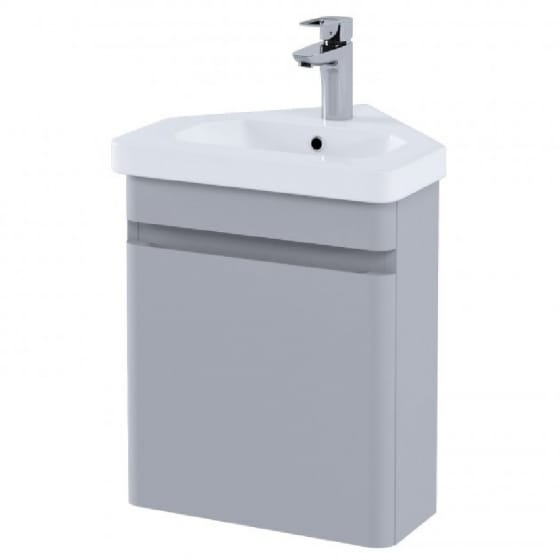 Image of RAK Resort Corner Cloakroom Wall Hung Vanity Unit