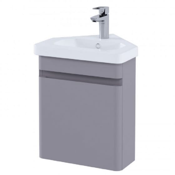 Image of RAK Resort Corner Cloakroom Wall Hung Vanity Unit