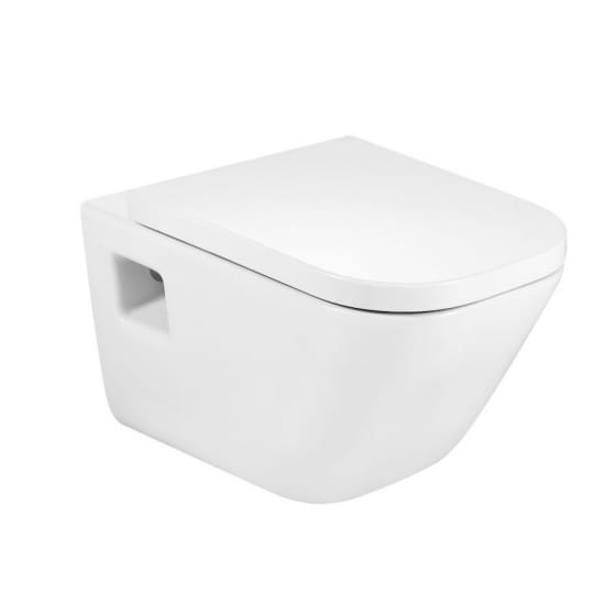 Image of Roca The Gap Square Box Rim Wall Hung Toilet