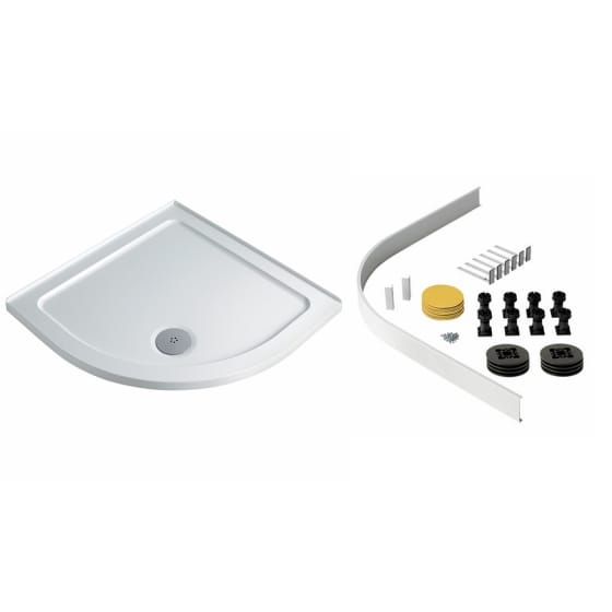 Image of Twyford Quadrant Shower Tray 2 Upstand