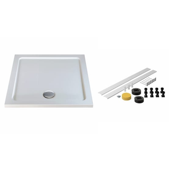 Image of Twyford Square Shower Tray Flat Top